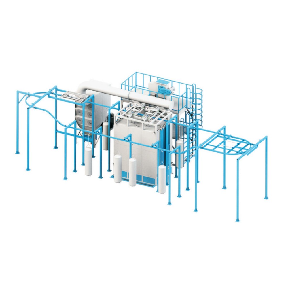 懸掛式內膽噴砂機